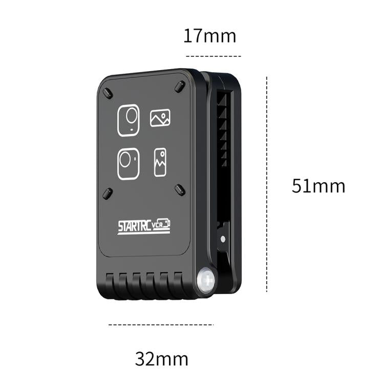 For Insta360 GO Ultra STARTRC Magnetic Clip Mount Multi-Angle Hands-Free POV Clip, Magnetic Clip