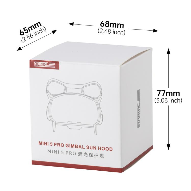 For DJI Mini 4 Pro STARTRC Lens Hood Gimbal Anti-Glare Sunshade Cover, For DJI Mini 5 Pro