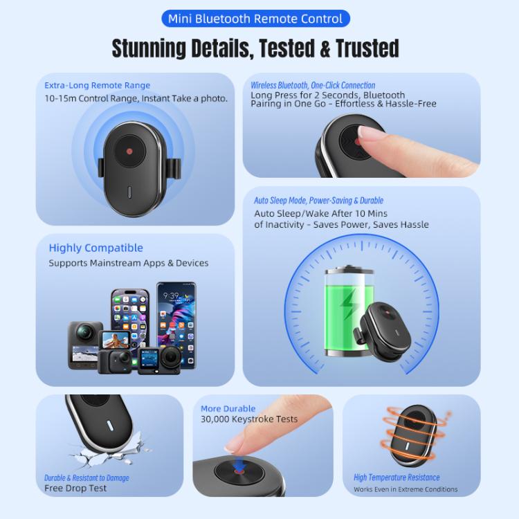 STARTRC Mini Action Camera Wireless Remote Control, General