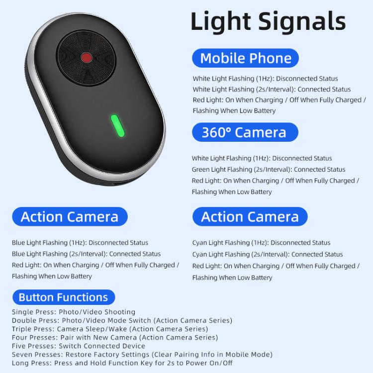 STARTRC Mini Action Camera Wireless Remote Control, General