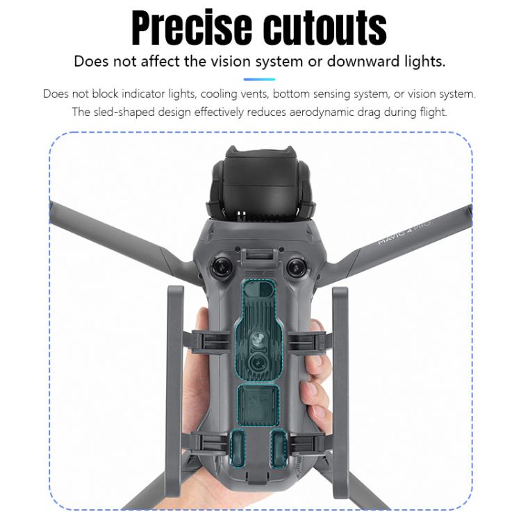 For DJI Mavic 4 Pro STARTRC Sled Anti-fall Anti-dirt Heightened Landing Gear Training Rack, For DJI Mavic 4 Pro