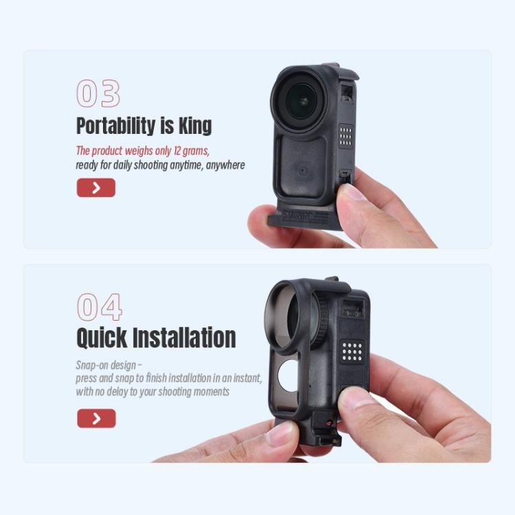 For DJI Osmo Nano STARTRC Vertical-Horizontal Protective Frame Adapter Mount