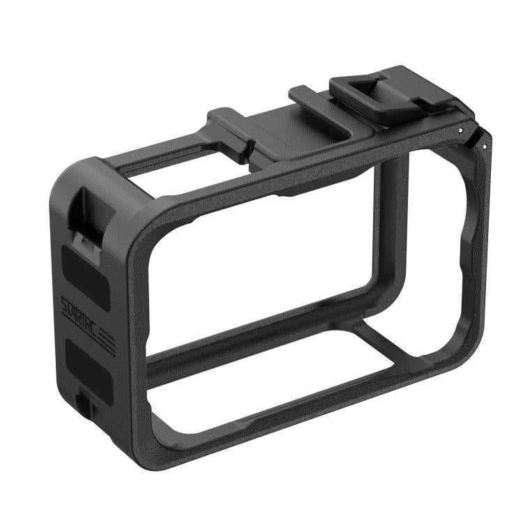 For DJI Osmo Action 6 STARTRC Plastic Cage Vertical-Horizontal Expansion Adapter Frame with Cold Shoe, For DJI Osmo Action 6 Plastic Cage
