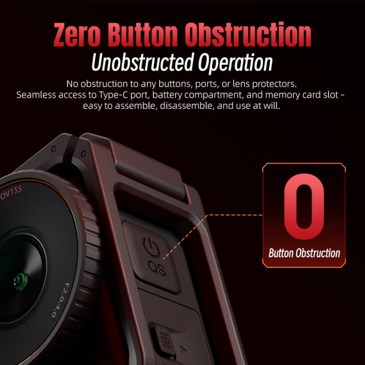 For DJI Osmo Action 6 STARTRC Plastic Cage Vertical-Horizontal Expansion Adapter Frame with Cold Shoe, For DJI Osmo Action 6 Plastic Cage