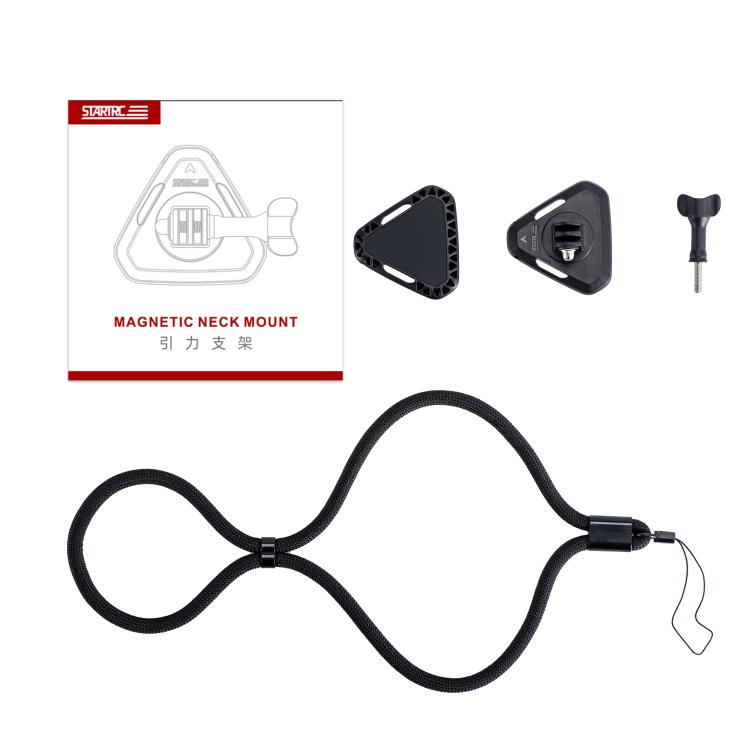 STARTRC Action Camera Magnetic Neck Mount Holder Vlog POV Neck Strap
